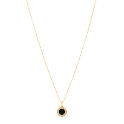 Bulgari 18K Yellow Gold Black Onyx BVLGARI BVLGARI Pendant Necklace 1 of 5