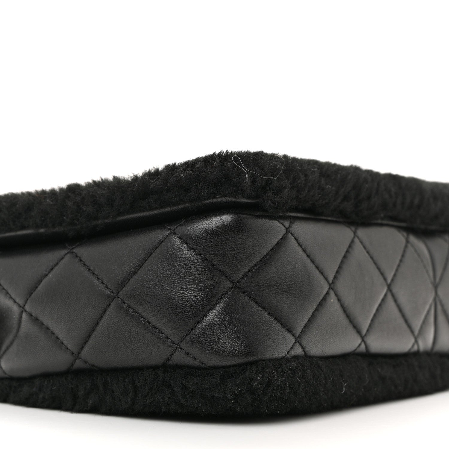 Chanel Shearling Lambskin Medium Chanel 100% Flap Black 9 of 10