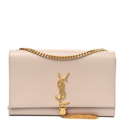 Saint Laurent Smooth Calfskin Medium Classic Monogram Kate Tassel Satchel Nude Powder 1 of 4