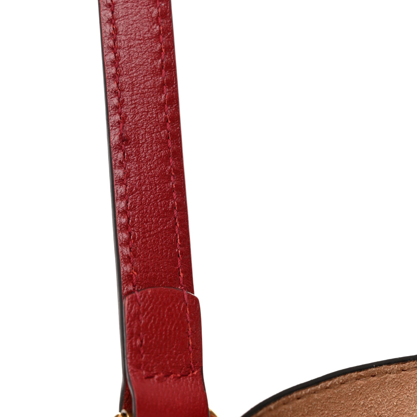 New Sakai Calfskin Lux Medium Dahlia Tote New Cherry Red