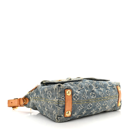 Louis Vuitton Monogram Denim Baggy PM Blue 4 of 10
