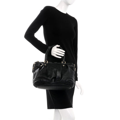 Gucci Guccissima Medium Sukey Top Handle Bag Black 3 of 8