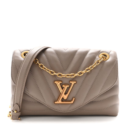 Louis Vuitton Calfskin LV New Wave Chain Bag Taupe 1 of 9