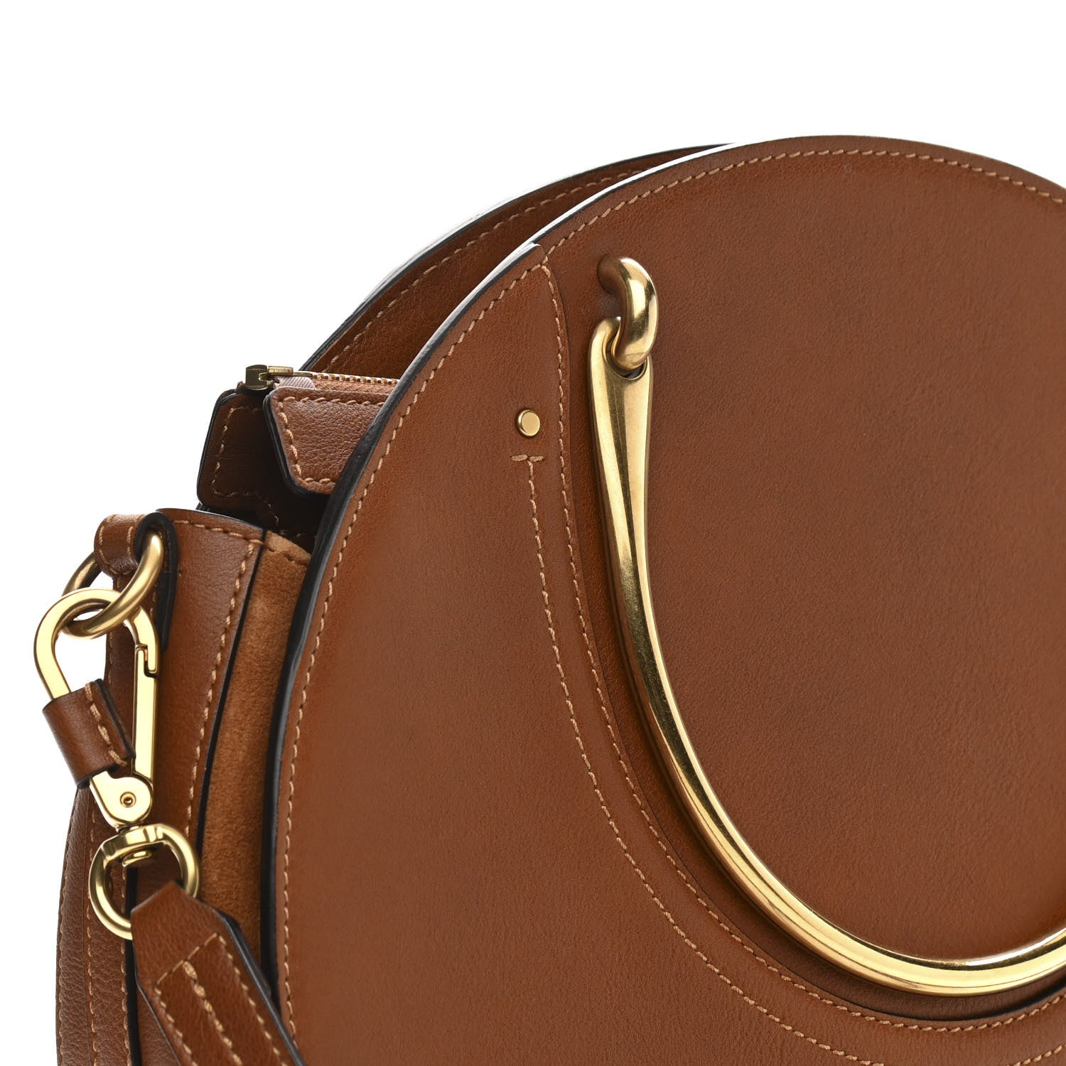 Chloe Calfskin Suede Raffia Medium Pixie Bag Caramel 11 of 12