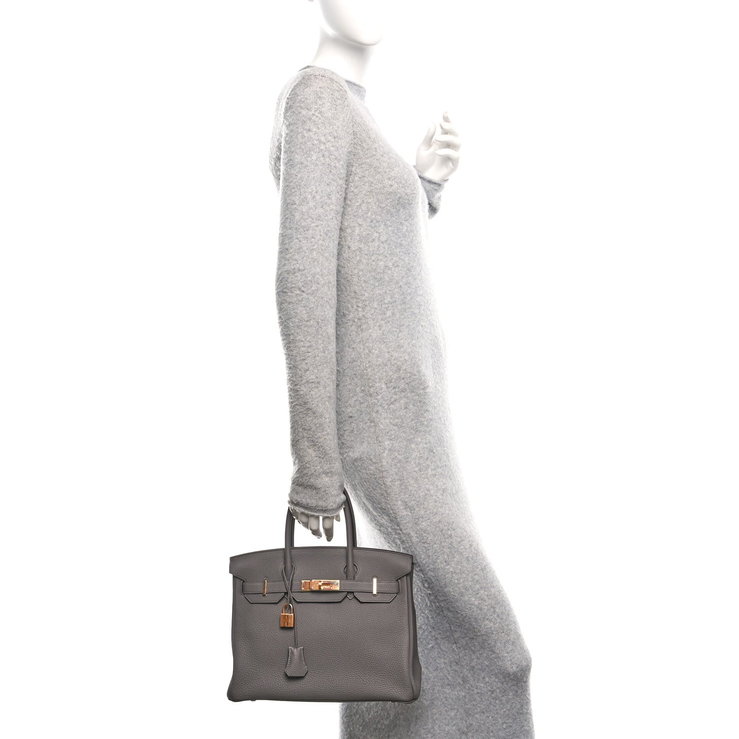 Hermes Togo Birkin 30 Etain 2 of 12