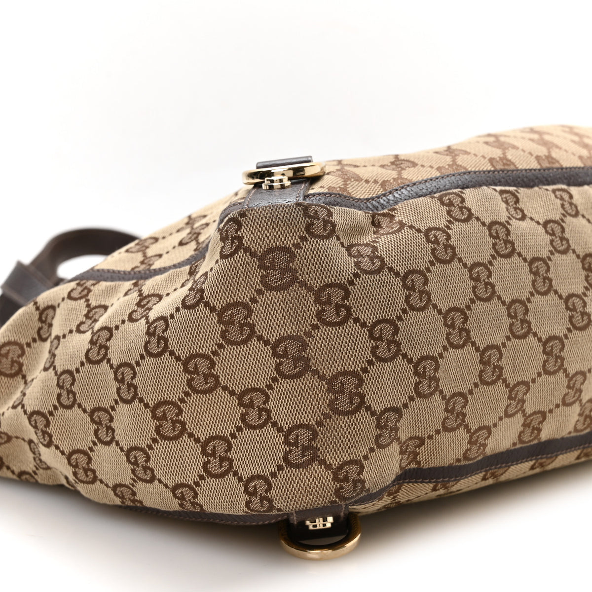 Gucci Monogram Large Abbey Tote Dark Brown 9 of 10