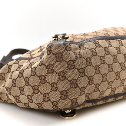 Gucci Monogram Large Abbey Tote Dark Brown 9 of 10