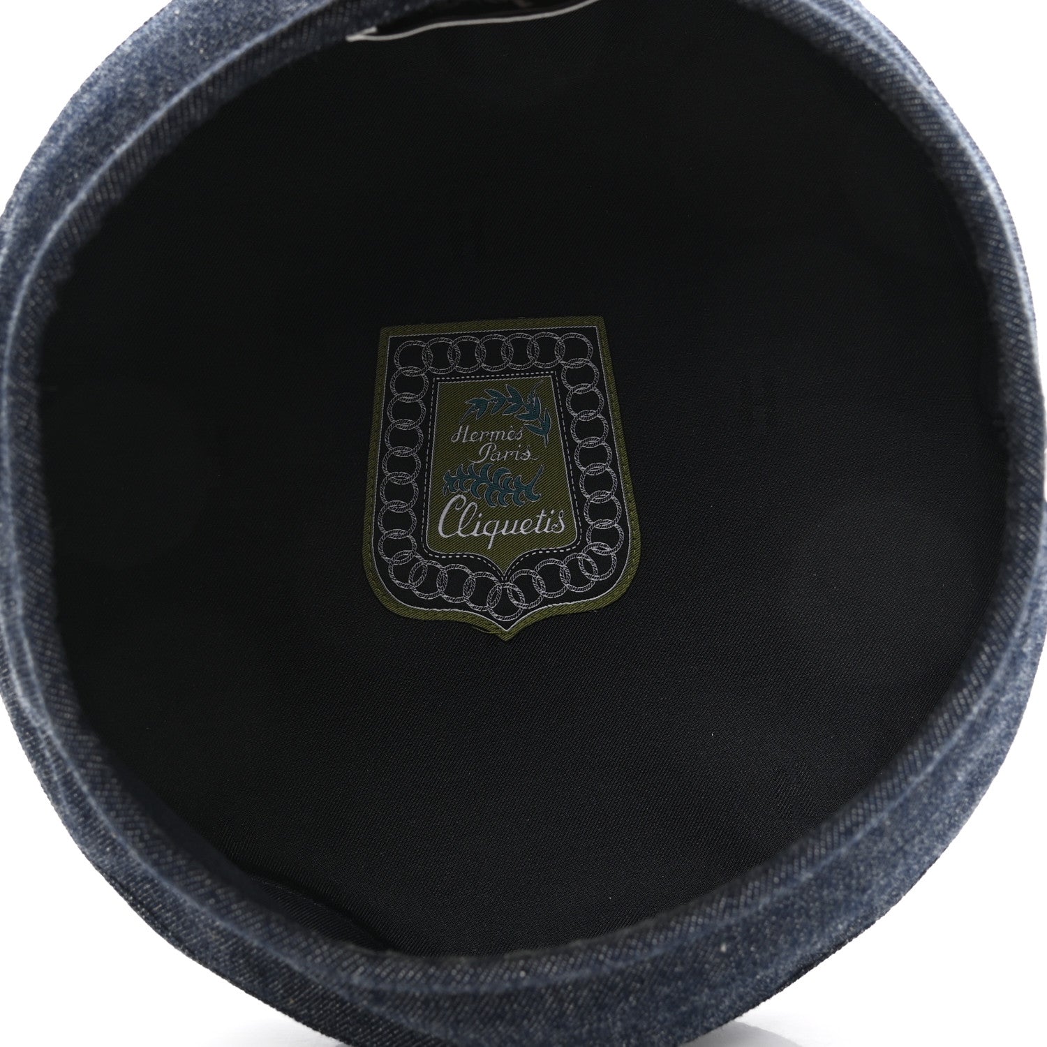 Hermes Denim Saint Honore Beret 56 Indigo 7 of 9
