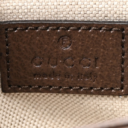 Gucci Monogram Jumbo GG Textured Dollar Calfskin Embroidered Horsebit 1955 Shoulder Bag Camel Ebony New Acero Multicolor 6 of 10