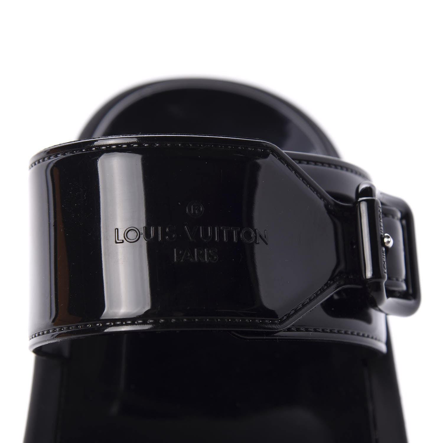 Louis Vuitton Monogram Sunbath Flat Mule Sandals 38 Black 8 of 10