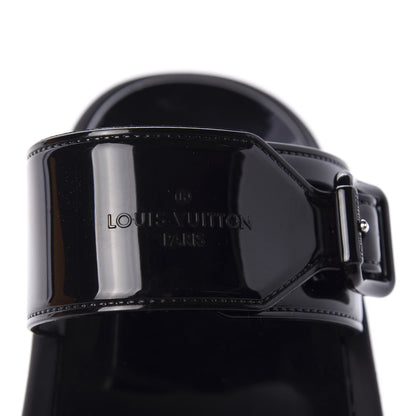 Louis Vuitton Monogram Sunbath Flat Mule Sandals 38 Black 8 of 10