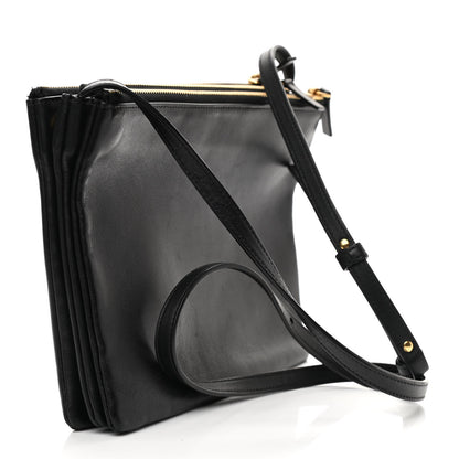 Celine Lambskin Large Trio Crossbody Bag Black 3 of 12
