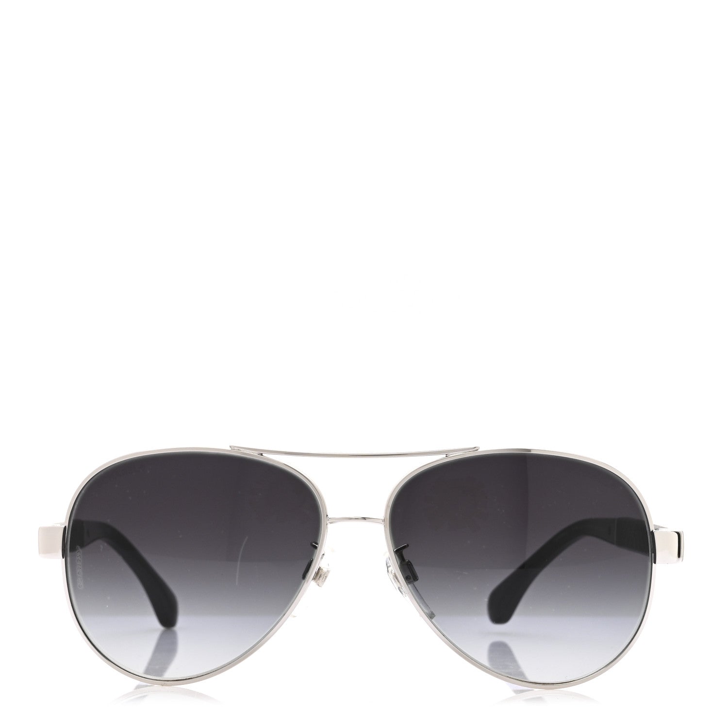 Chanel Lambskin Quilted CC 4195-Q Sunglasses Silver 3 of 6