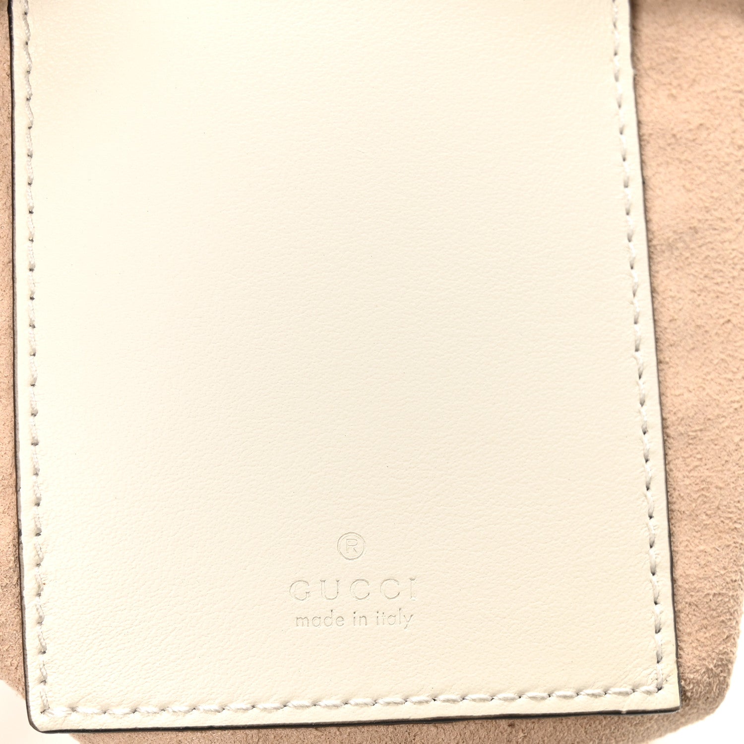 Gucci Calfskin Matelasse Mini GG Marmont 2.0 Bucket Bag White 6 of 10
