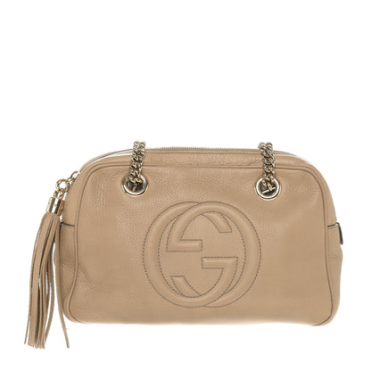 Gucci Pebbled Calfskin Small Soho Bowler Camelia 1 of 7