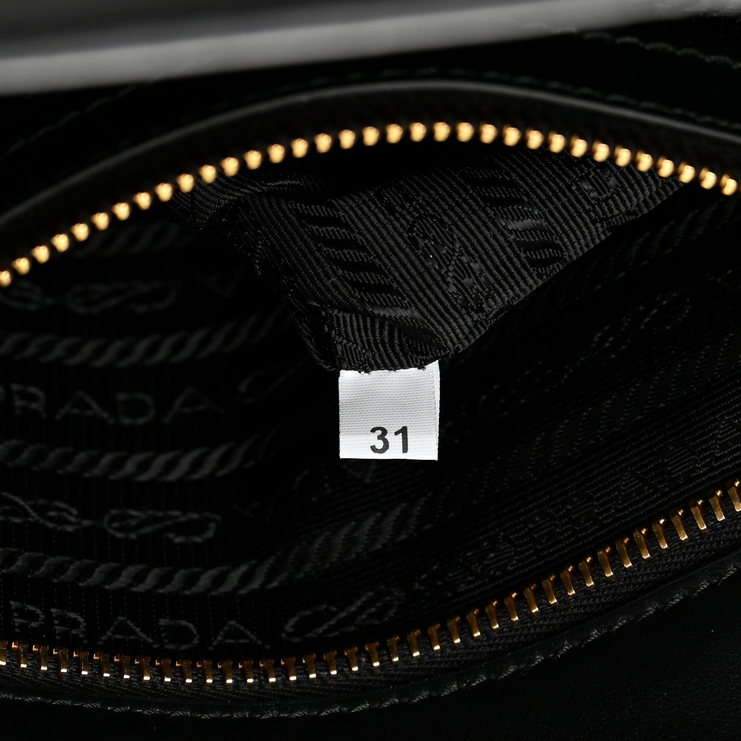Soft Calfskin Triangolo Symbole Embossed Small Tote Black
