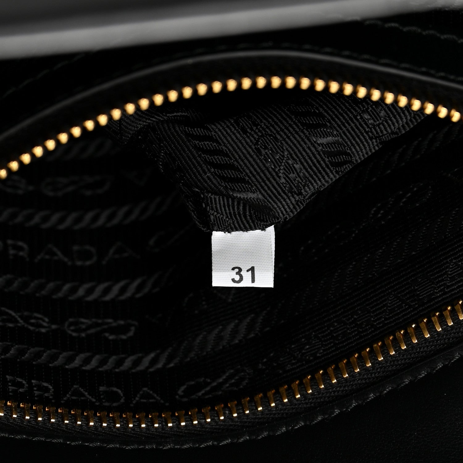 Prada Soft Calfskin Triangolo Symbole Embossed Small Tote Black 6 of 9