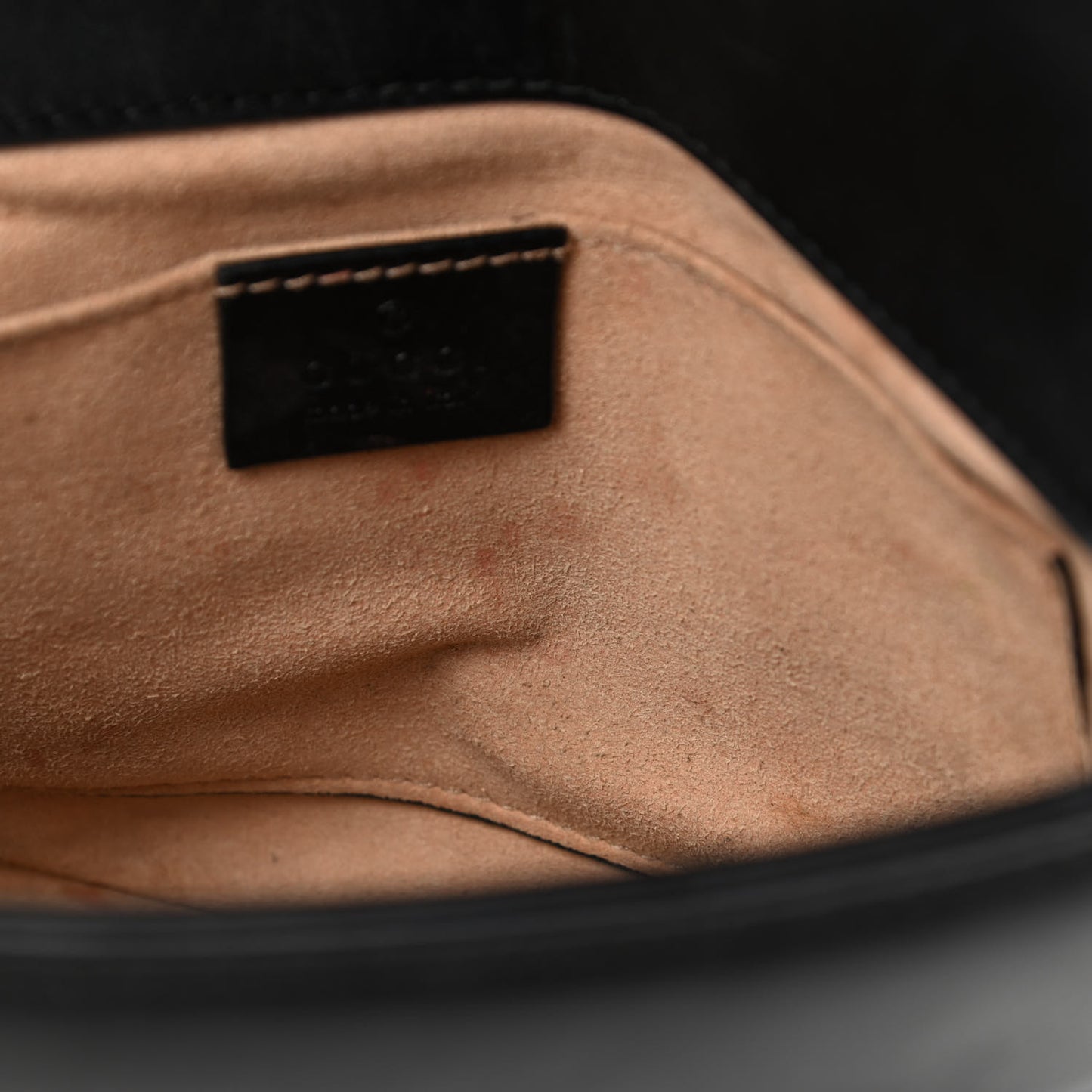 Calfskin Matelasse Pearly GG Marmont Chain Belt Bag Black