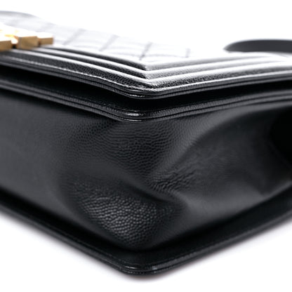 Chanel Caviar Quilted Medium Boy Flap Black 9 of 11