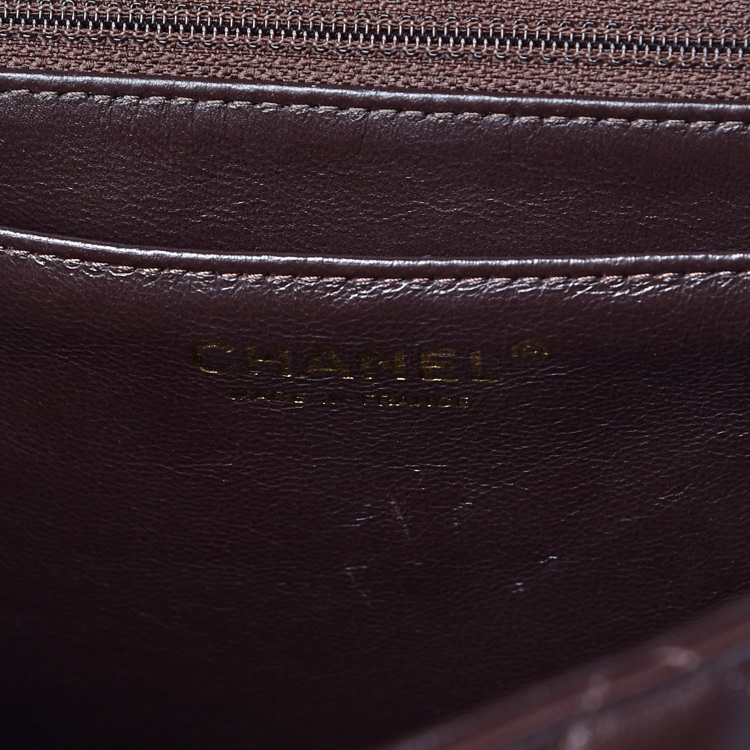 Chanel Lambskin Quilted Jumbo Single Flap Dark Brown 6 of 11