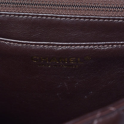 Chanel Lambskin Quilted Jumbo Single Flap Dark Brown 6 of 11