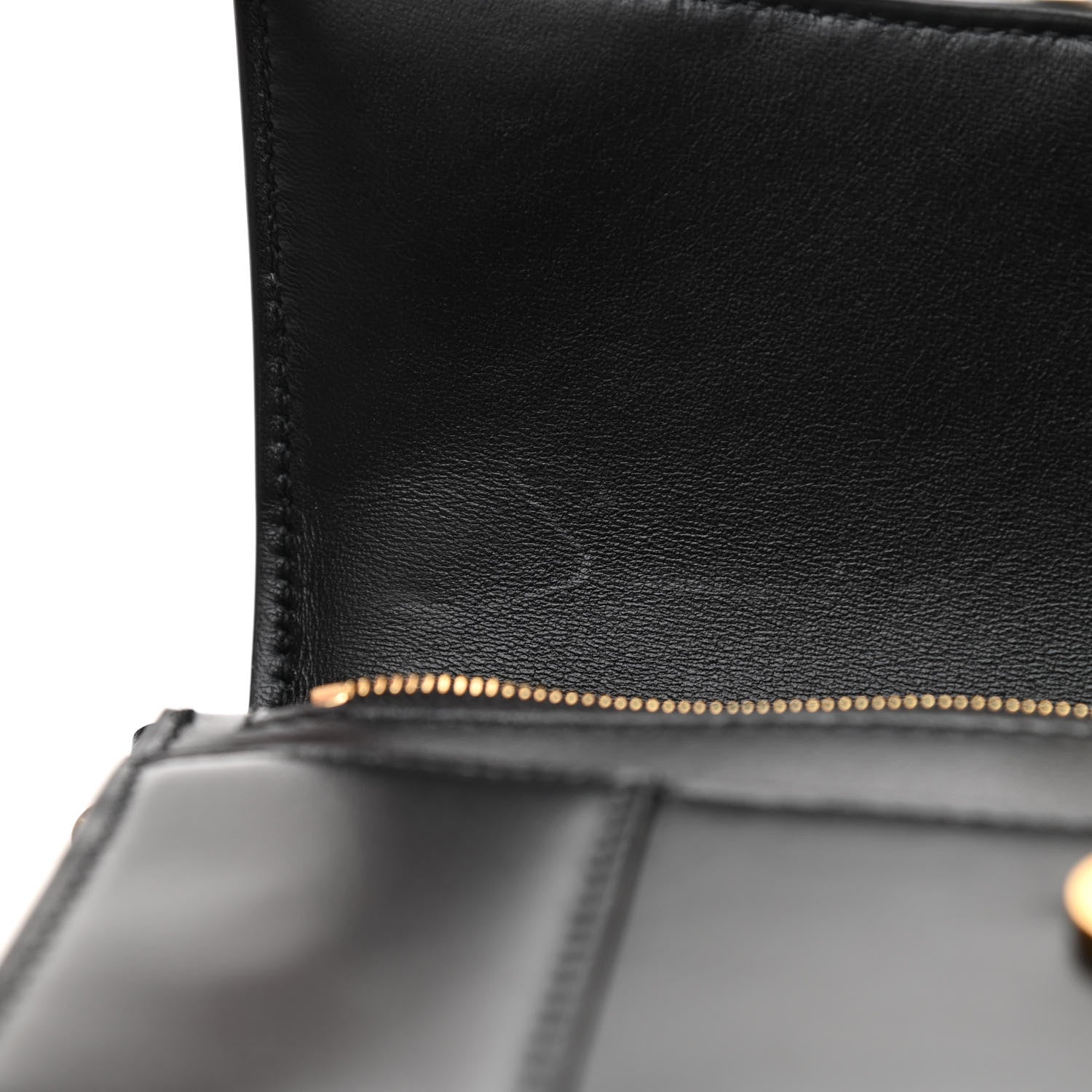 Balenciaga Shiny Box Calfskin Hourglass Chain Bag Black 9 of 10