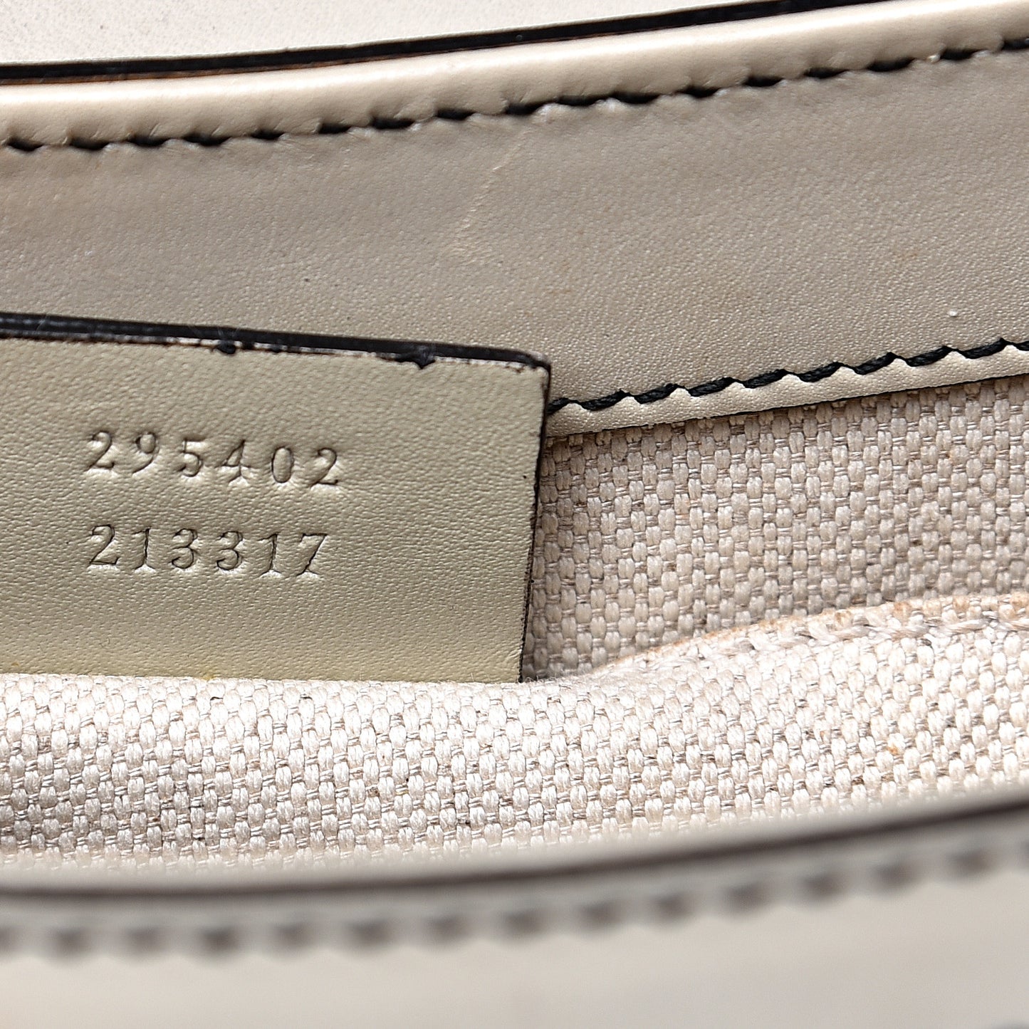 Monogram Margaux Calfskin Medium Emily Chain Shoulder Bag Beige Ebony Mystic White