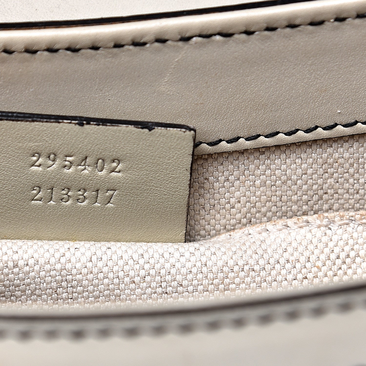 Gucci Monogram Margaux Calfskin Medium Emily Chain Shoulder Bag Beige Ebony Mystic White 6 of 15
