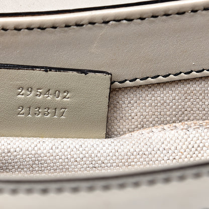 Gucci Monogram Margaux Calfskin Medium Emily Chain Shoulder Bag Beige Ebony Mystic White 6 of 15
