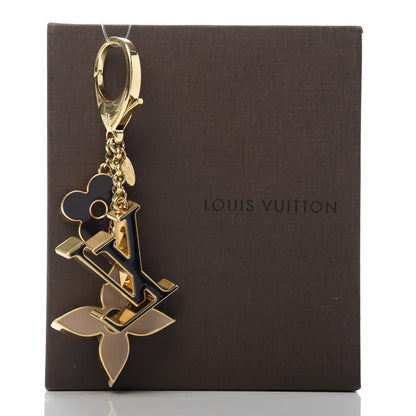 Louis Vuitton Fleur De Monogram Bag Charm Dore 6 of 6