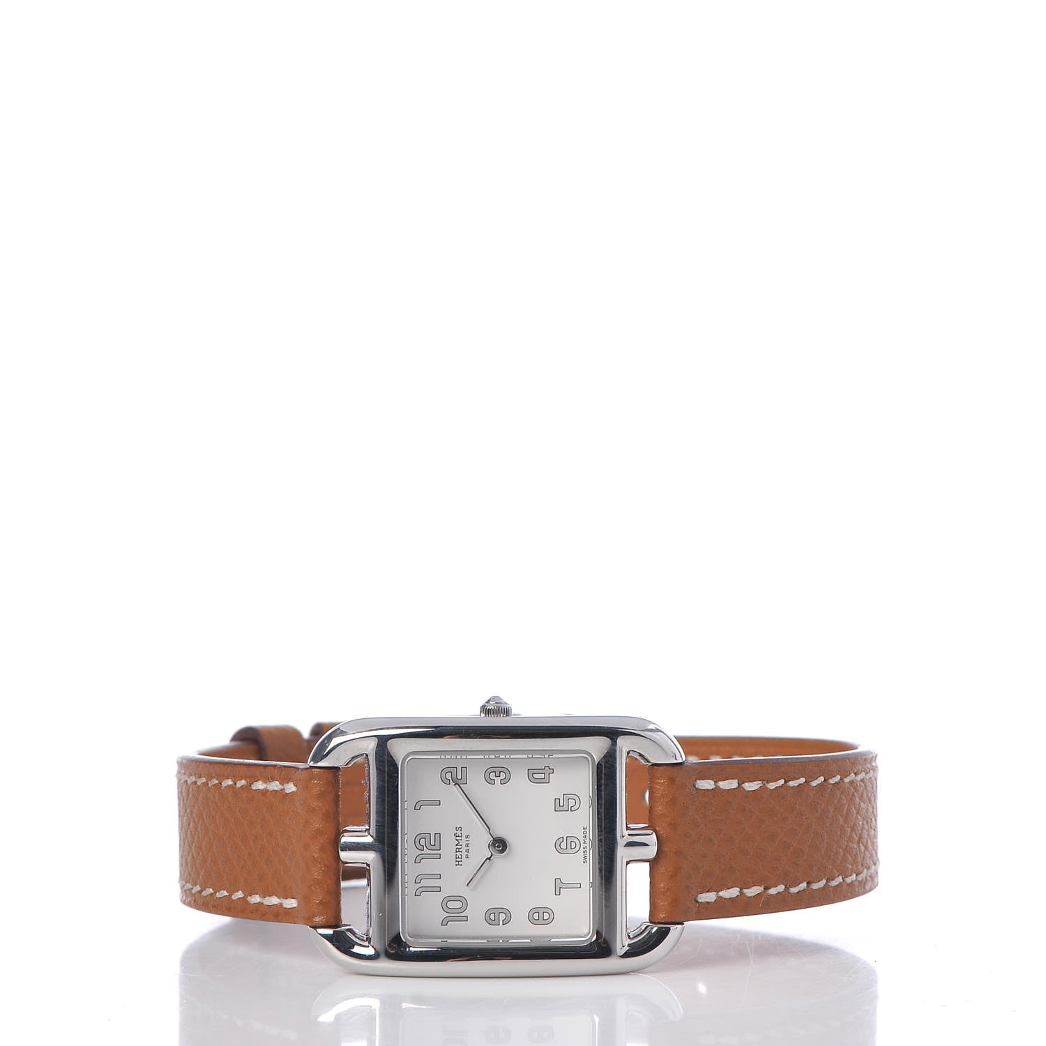 Hermes Stainless Steel Epsom 23mm Cape Cod Quartz Watch Gold 3 of 9
