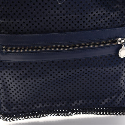 Stella McCartney Eco Alter Nappa Perforated Fold Over Clutch Navy 6 of 15