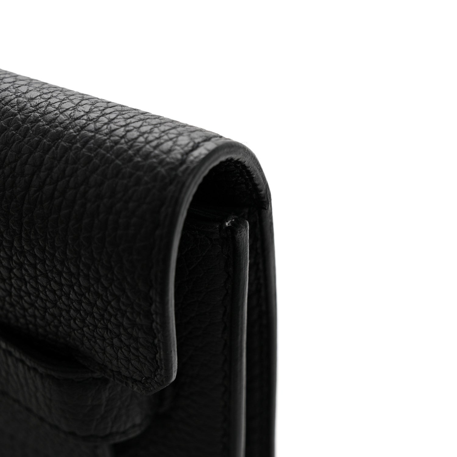 Hermes Togo Kelly Depeches 25 Pouch Black 8 of 9