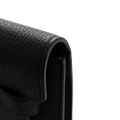Hermes Togo Kelly Depeches 25 Pouch Black 8 of 9