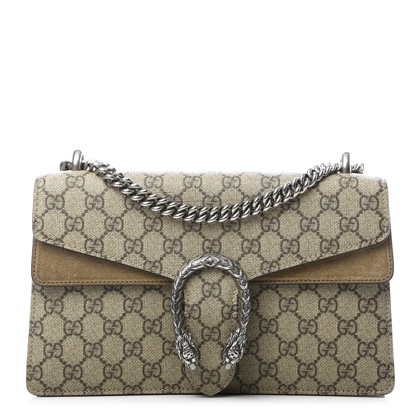 GG Supreme Monogram Small Dionysus Shoulder Bag Taupe