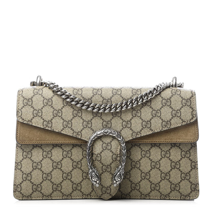 Gucci GG Supreme Monogram Small Dionysus Shoulder Bag Taupe 1 of 8