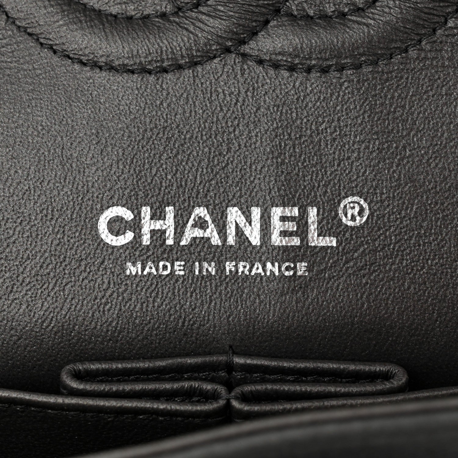 Chanel Metallic Lambskin Quilted Medium Double Flap Pewter 6 of 12