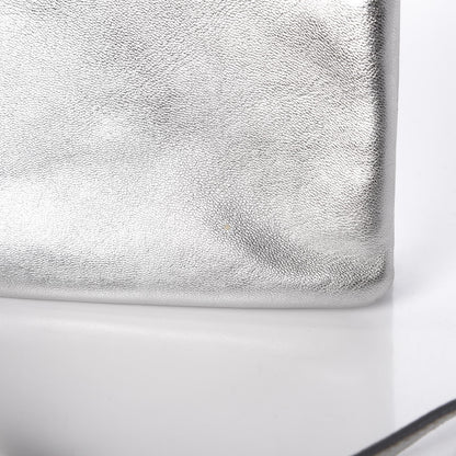 Celine Metallic Lambskin Large Trio Crossbody Bag Silver 10 of 11