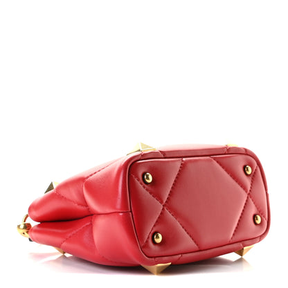 Valentino Garavani Nappa Mini Roman Stud The Handle Bag Rouge Pur 4 of 11