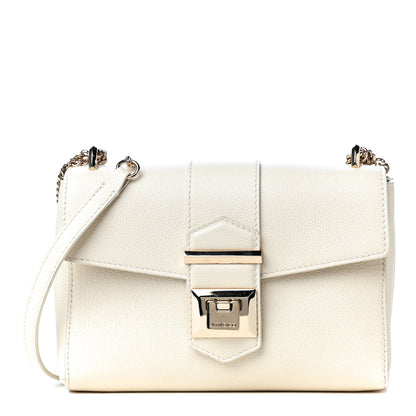 Jimmy Choo Grainy Calfskin Small Marianne Shoulder Bag Linen 2 of 8