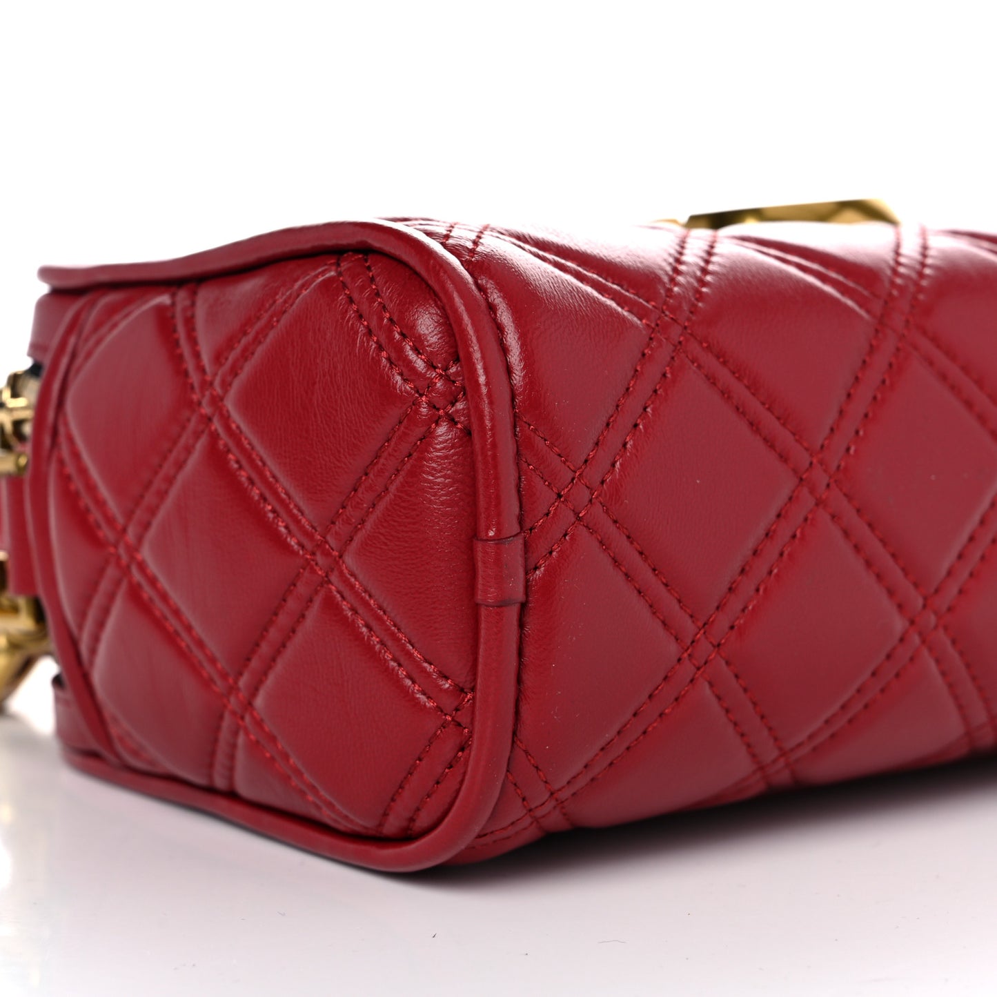 Calfskin Quilted The Softshot 21 Bag Red