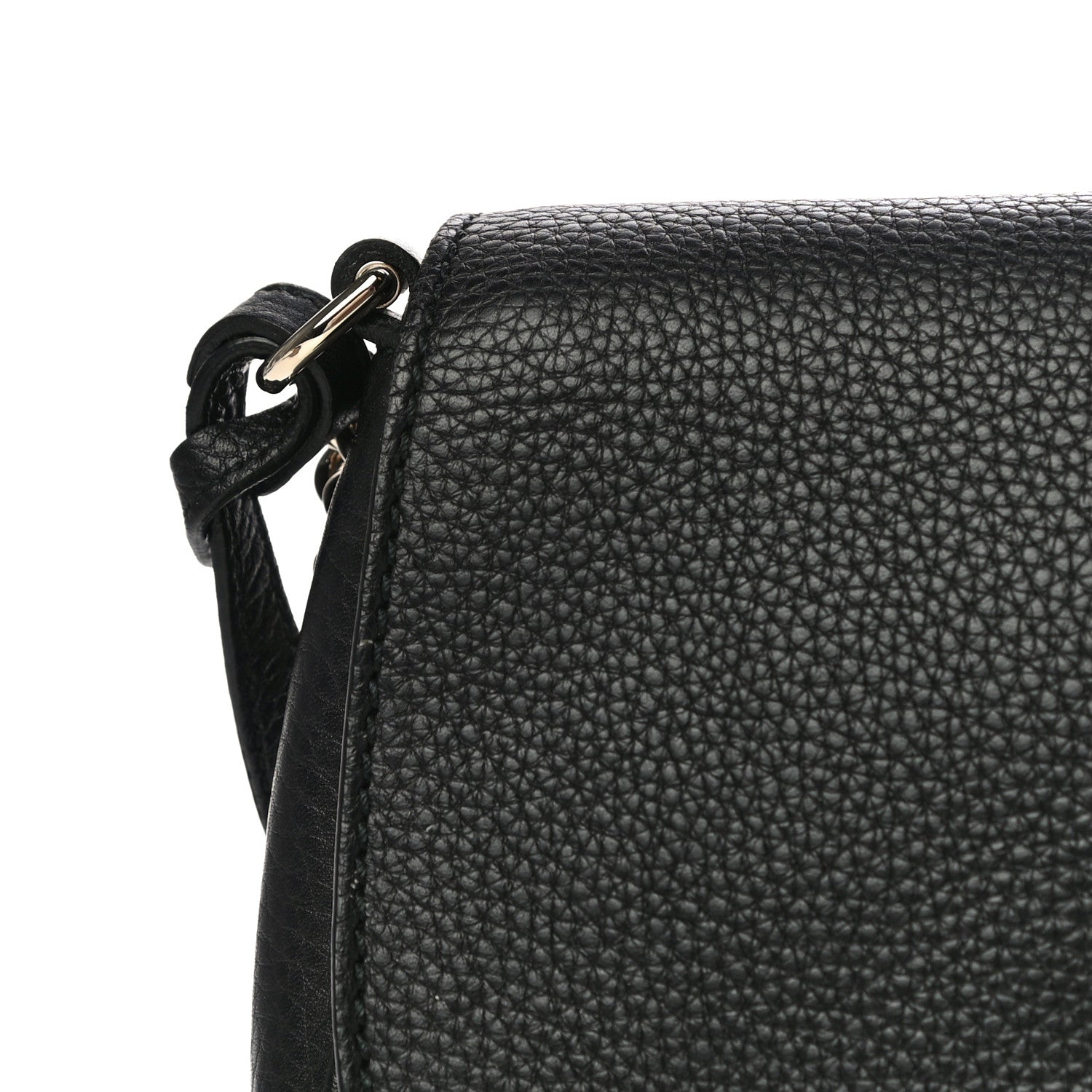 Gucci Pebbled Calfskin Medium Soho Flap Crossbody Black 12 of 12