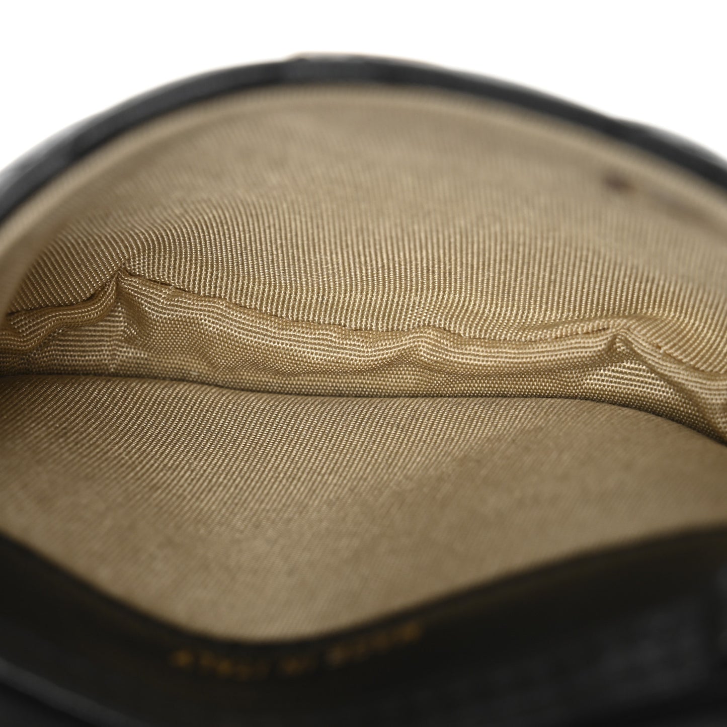 Lambskin Quilted Pearl Crush Waist Bag Black