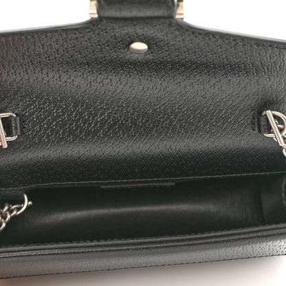 Gucci Jacquard Black Denim GG Monogram Super Mini Dionysus Shoulder Bag Black Ivory 5 of 9