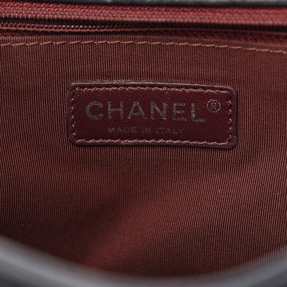 Chanel Crumpled Lambskin New Medium Studded Boy Flap Navy 6 of 10