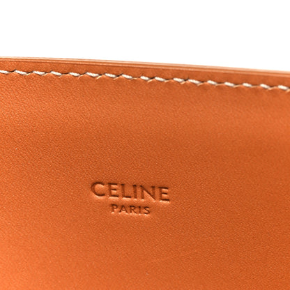Celine Canvas Calfskin Logo Print Vertical Cabas Natural Tan 6 of 12