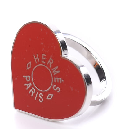 Hermes Palladium Coeur Scarf Ring Rouge 3 of 6