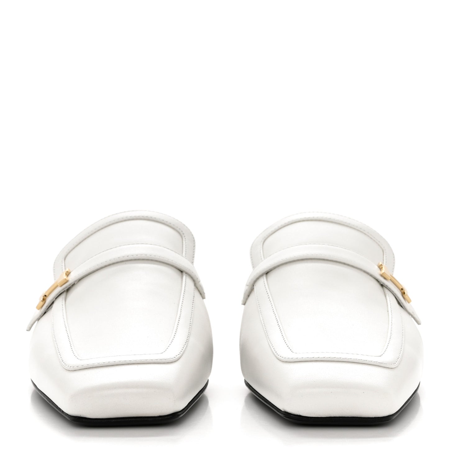 Calfskin Womens Groupie Mules 37 White