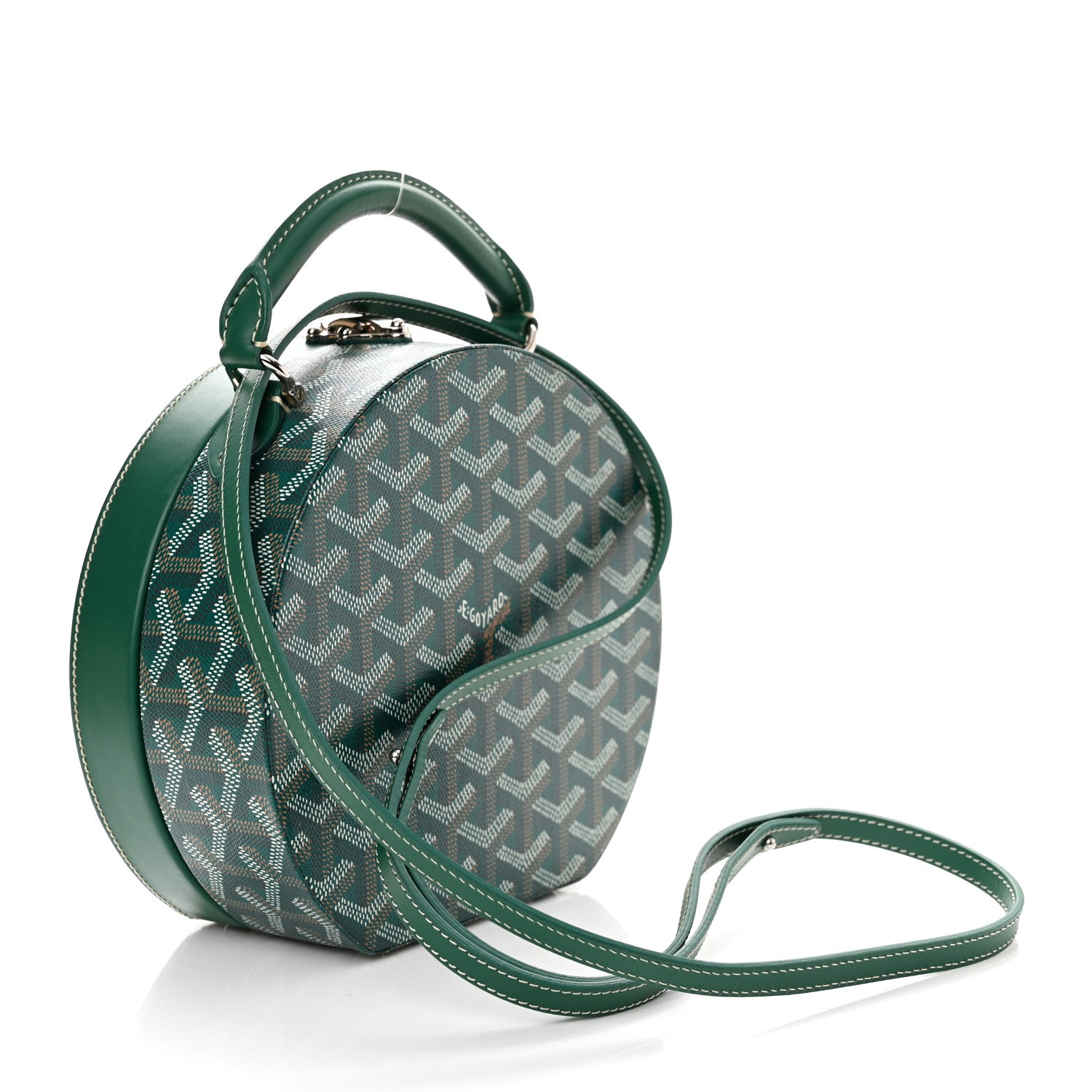 Goyard Goyardine Alto Hatbox Green 3 of 10