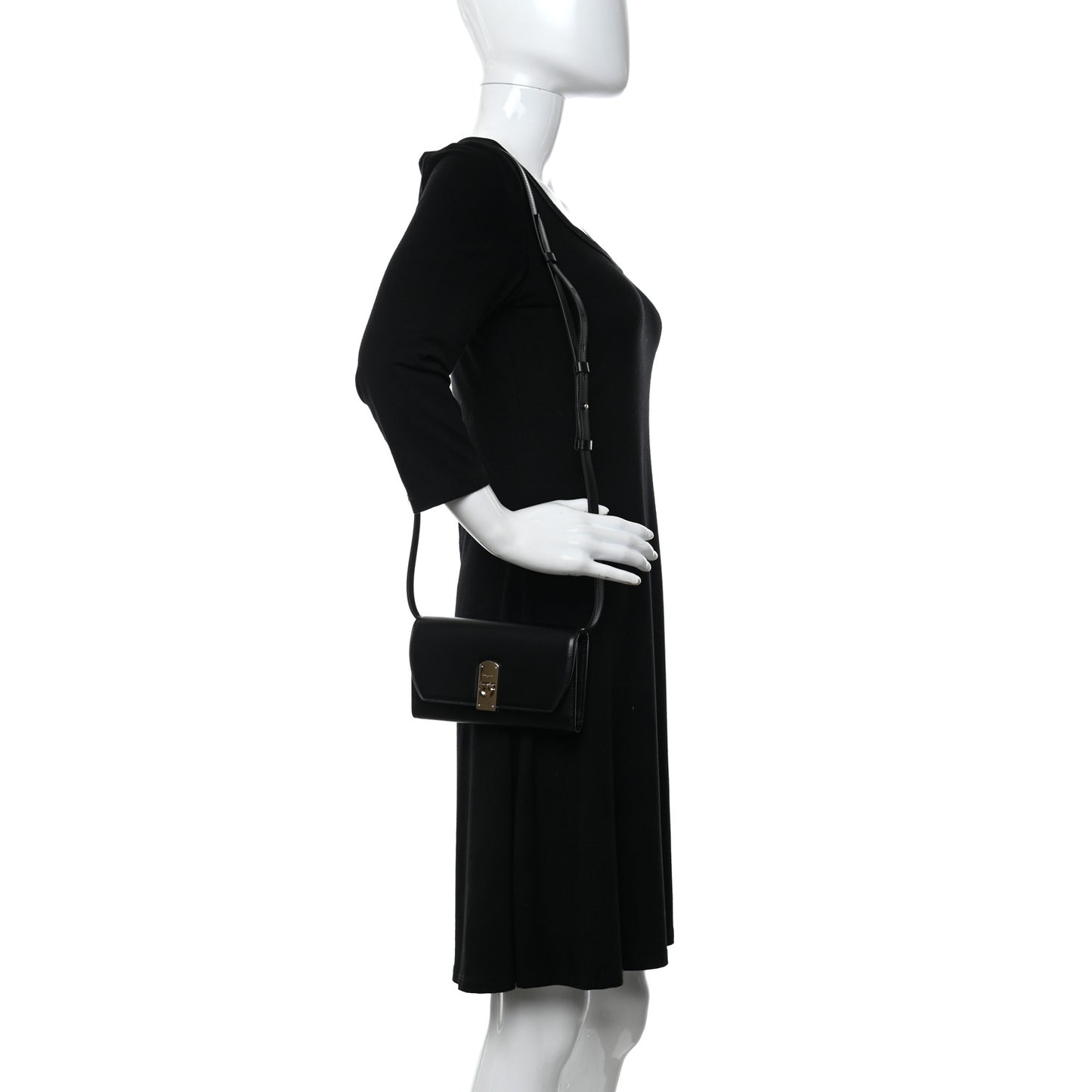 Smooth Calfskin Boxyz Mini Crossbody Belt Bag Black
